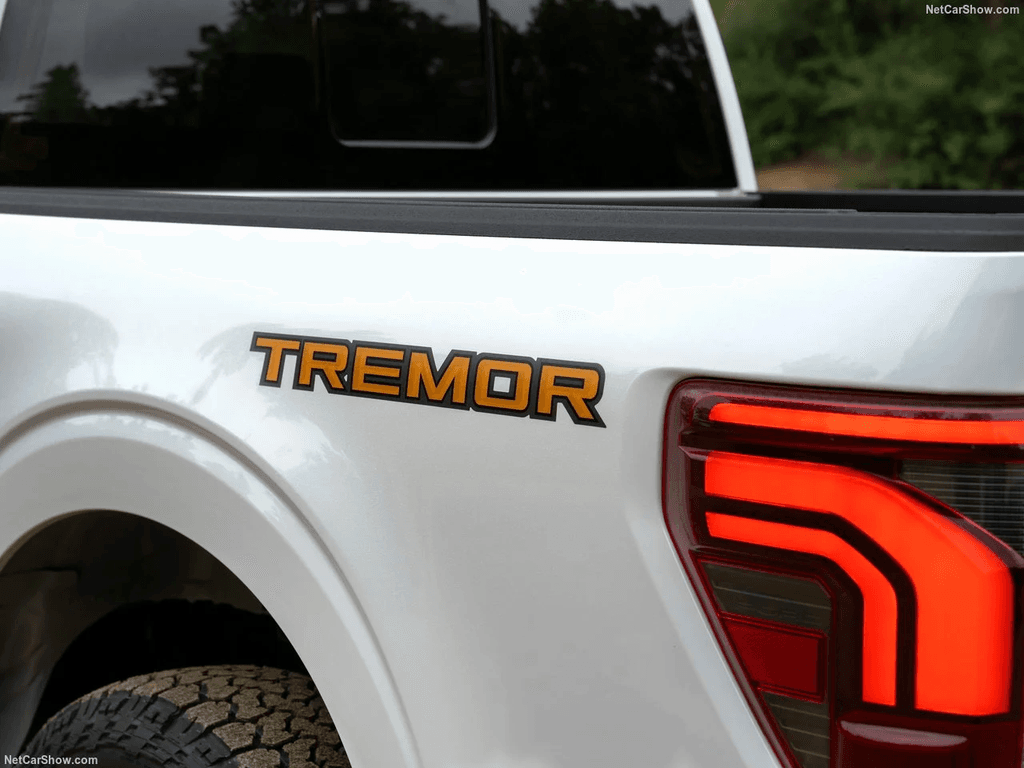 Tremor bedside badge and LED taillight detail on the 2025 Ford F-150 Tremor