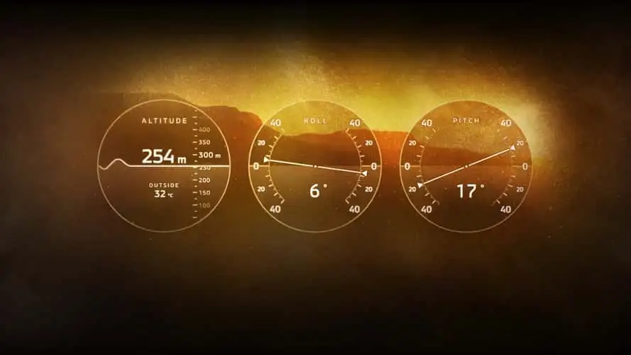 New Mitsubishi Pajero digital Multi Meter with altitude, roll, and pitch gauges
