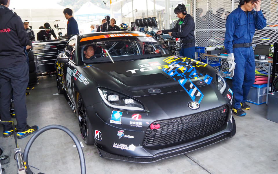 GR86 Future FR concept car 32 in the Super Taikyu garage