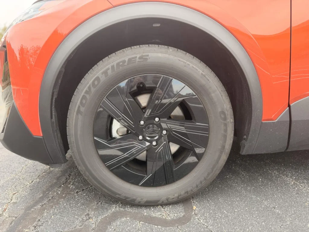 2026 Subaru Uncharted Sport wheel and Toyo tire close up